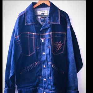 Vintage Esco Denim Blue Jean Jacket Size XL